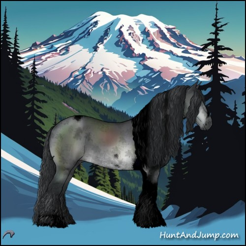 Horse Color:Void Brown Chinchilla Sabino Tobiano 