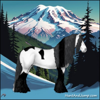 Horse Color:Void Brown Chinchilla Onyx Tobiano 