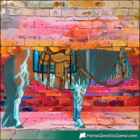 Horse Color:Thunderstruck Bay Tobiano 