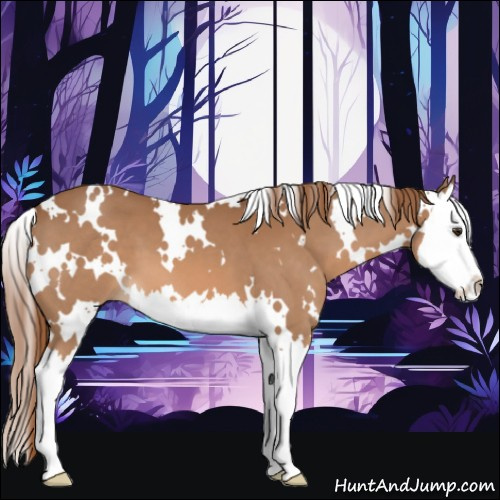 Horse Color:White Spotted Chestnut Splash 