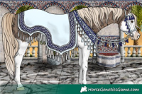 Horse Color:Chocolate Palomino Ice Sabino Splash 