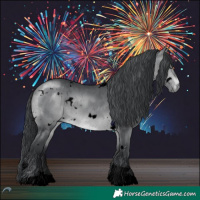 Horse Color:Void White Spotted Brown Chinchilla Tobiano 