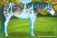 Horse Color:Thunderstruck White Spotted Liver Chestnut Ice 