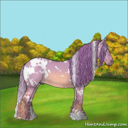 Horse Color:Watercolor White Spotted Red Dun 