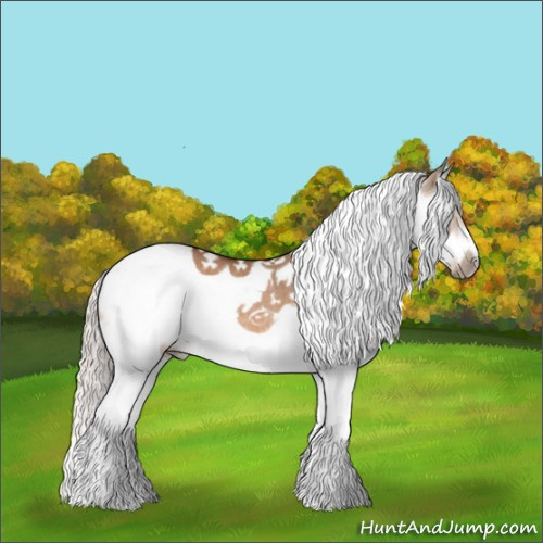 Horse Color:Silver Bay Dun Splash Tobiano Frame Rabicano 