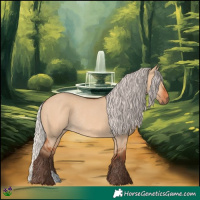 Horse Color:Silver Bay Dun Rabicano