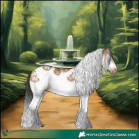 Horse Color:Bay Dun Splash Tobiano Frame Rabicano 