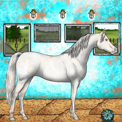 Horse Color:White Spotted Silver Sable Cream Champagne Pearl Dun 