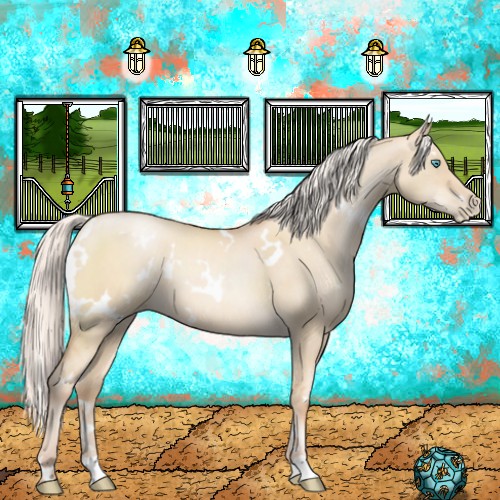 Horse Color:White Spotted Silver Classic Champagne Pearl Dun 