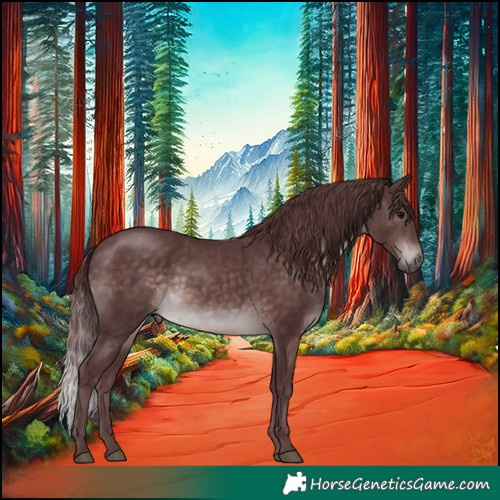 Horse Color:Platinum Chocolate Brown 