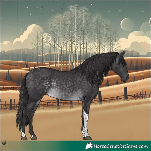 Horse Color:Platinum Buckskin Tobiano