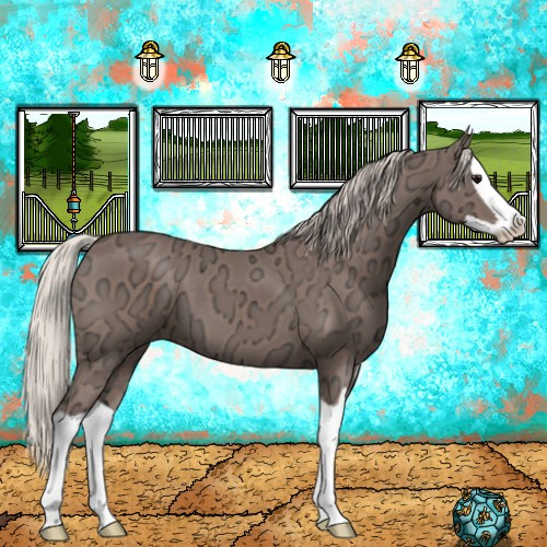 Horse Color:Silver Black Ice Splash 