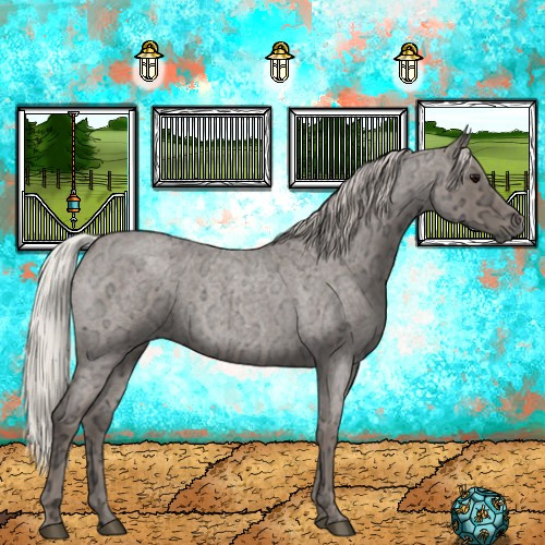 Horse Color:Silver Blue Ice Roan