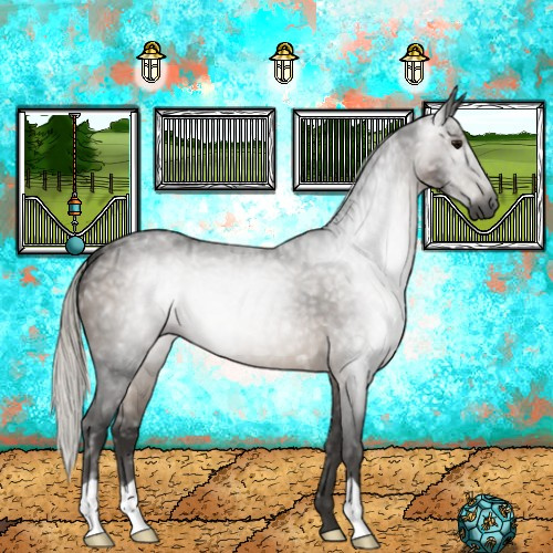 Horse Color:Gray Silver Black Ice 