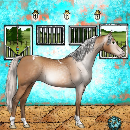 Horse Color:Gray Silver Amber Champagne Tobiano 