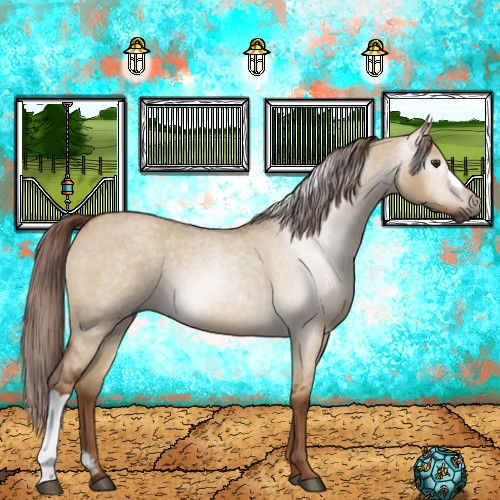 Horse Color:Gray Red Dun Roan 