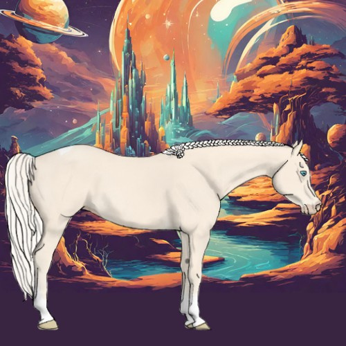 Horse Color:Cremello Tobiano 