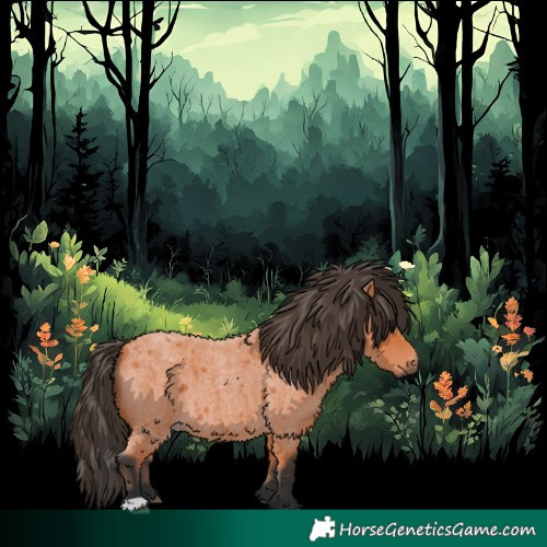 Horse Color:Bay Roan 