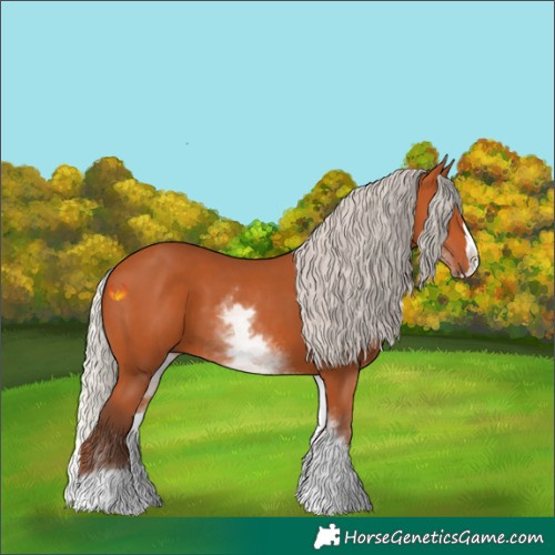Horse Color:White Spotted Silver Bay Splash 