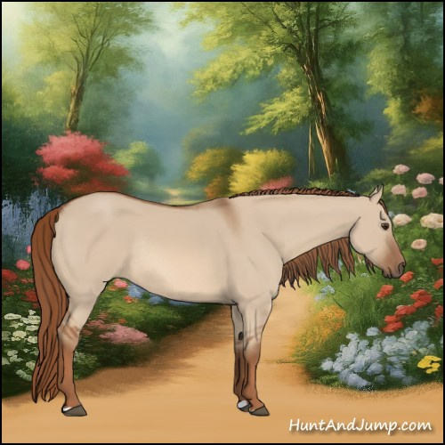 Horse Color:Red Dun Rabicano
