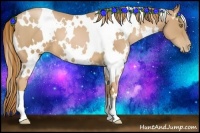Horse Color:White Spotted Chestnut Pearl