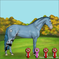 Horse Color:Watercolor Classic Champagne Chinchilla Sabino