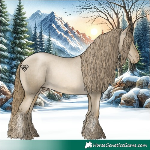 Horse Color:Smoky Black Pearl Varnish Rabicano