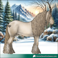 Horse Color:Smoky Black Pearl Varnish Rabicano