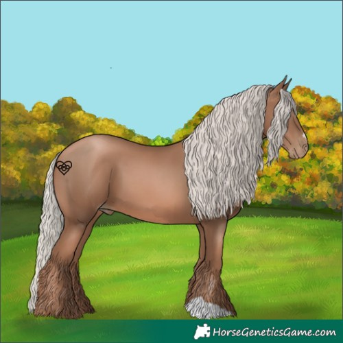 Horse Color:Silver Black Pearl 