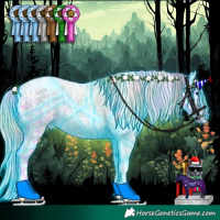 Horse Color:Platinum Nacre Thunderstruck Silver Grullo Ice Roan Splash Tobiano