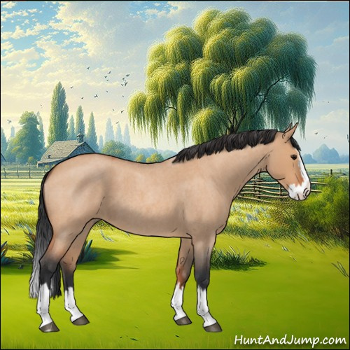 Horse Color:Bay Roan Dun Splash 
