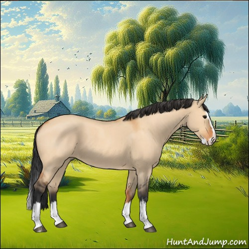 Horse Color:Bay Roan Dun Splash 