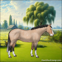 Horse Color:Bay Roan Dun Splash 