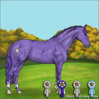 Horse Color:Watercolor Black Chinchilla Ice 