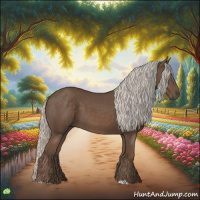Horse Color:Silver Black 