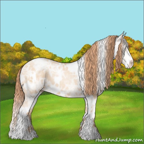 Horse Color:White Spotted Classic Champagne Ice Pearl Sabino 
