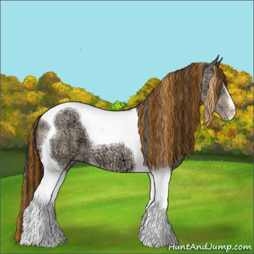 Horse Color:Painted Plaid Sable Champagne Ice Dun Tobiano