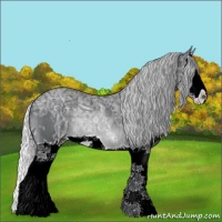 Horse Color:Silver Brown Chinchilla Ice Sabino Splash 
