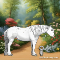 Horse Color:Black Splash Tobiano Rabicano 