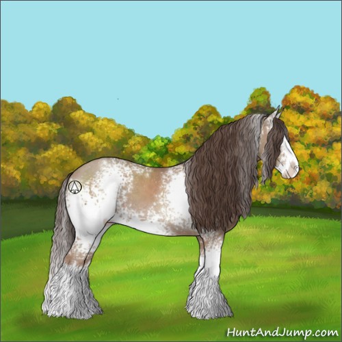Horse Color:White Spotted Classic Champagne Splash 