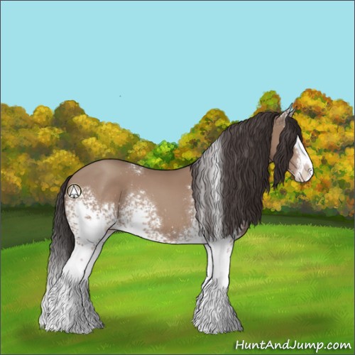 Horse Color:White Spotted Classic Champagne Splash 