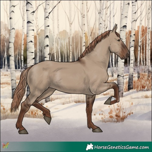 Horse Color:Liver Red Dun Rabicano