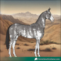 Horse Color:Smoky Black Sabino 