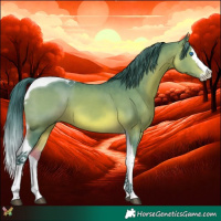 Horse Color:Watercolor Brown Splash Tobiano