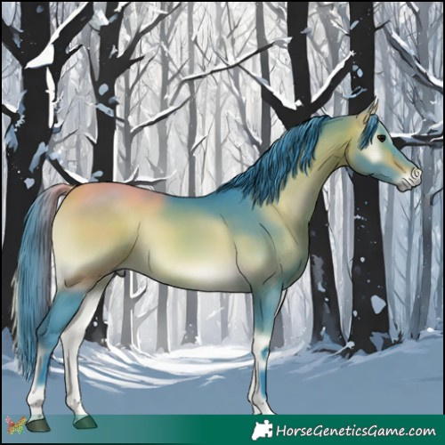 Horse Color:Watercolor Buckskin Onyx 