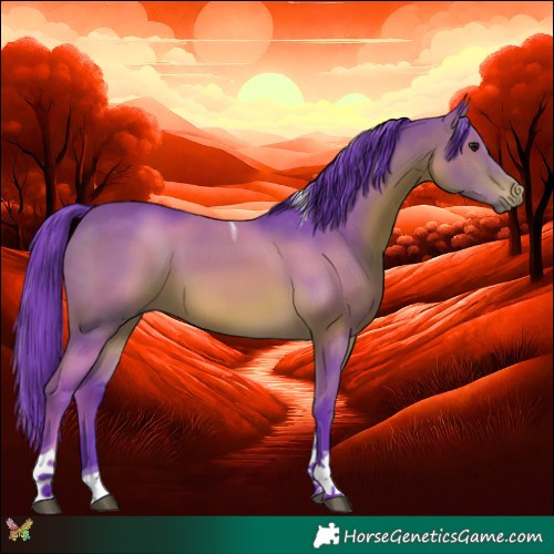 Horse Color:Watercolor Brown Tobiano