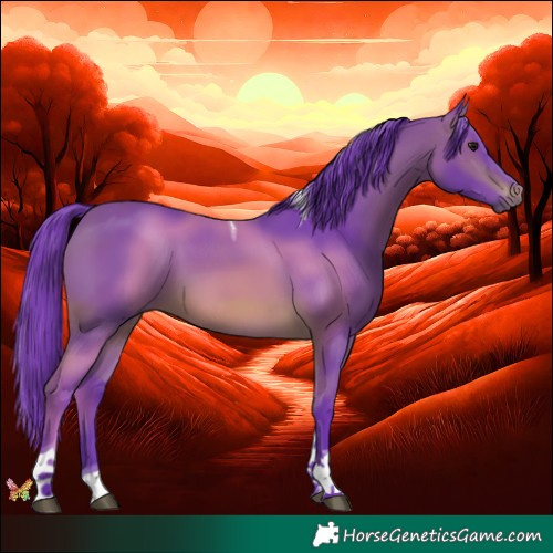 Horse Color:Watercolor Brown Tobiano 