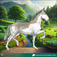 Horse Color:Watercolor Gold Champagne Splash 