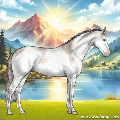 Horse Color:White Spotted Liver Red Dun Splash 