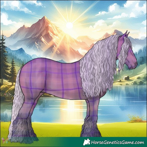 Horse Color:Watercolor Plaid  Silver Buckskin 